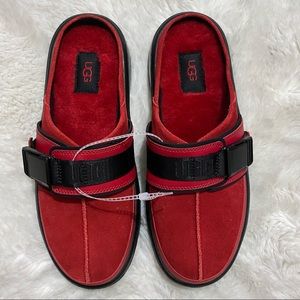 New Men's UGG Brand Soft Kick It Slide Casual Slippers Sandals Shoes Samba Red 9
